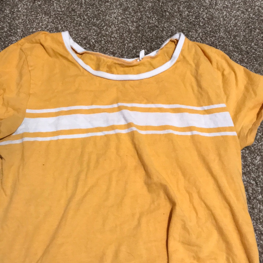 Yellow cropped top